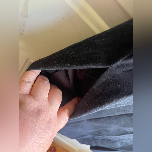 Theory Women’s Navy Button-Down A-line Dress in Textured Good Linen Sz Large - Picture 7 of 9